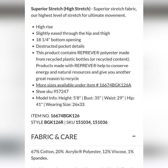 BKE Buckle Parker Boot Stretch Jeans Teeter High Rise Teeter Dark Sz 24 - Picture 7 of 16